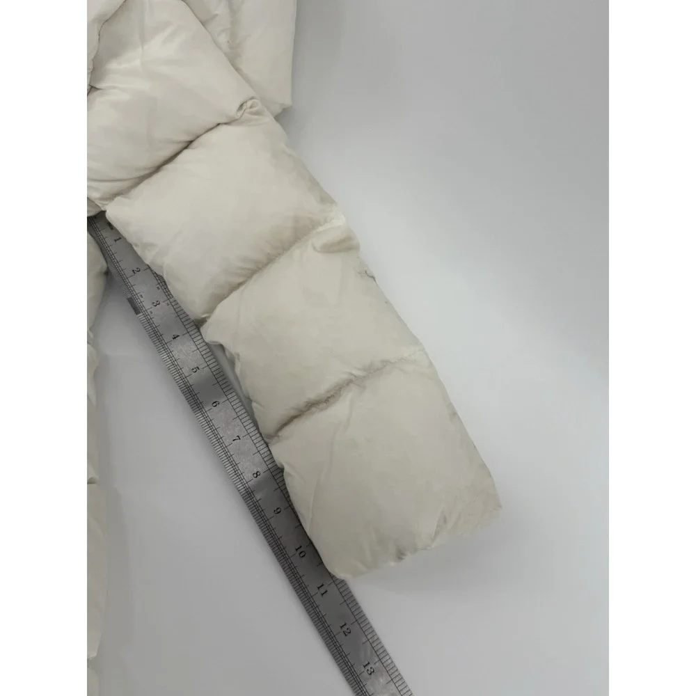 Polo Ralph Lauren White Quilted‎ Puffer Down Jacket Long Girls Size 5